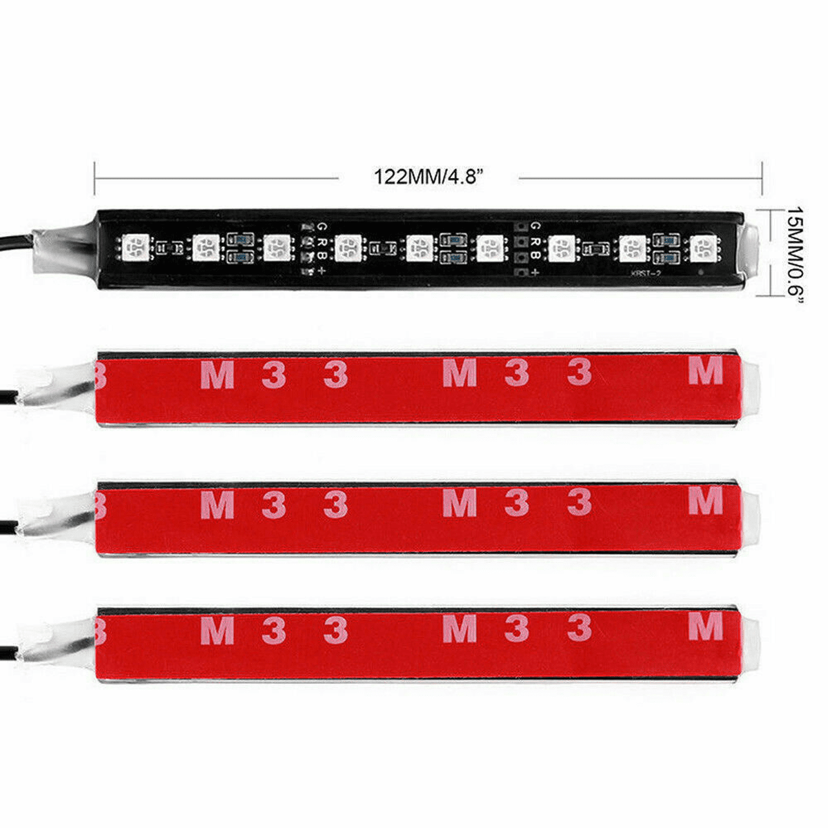 Molinedge RGB LED Car Interior Light Bars