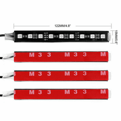 Molinedge RGB LED Car Interior Light Bars