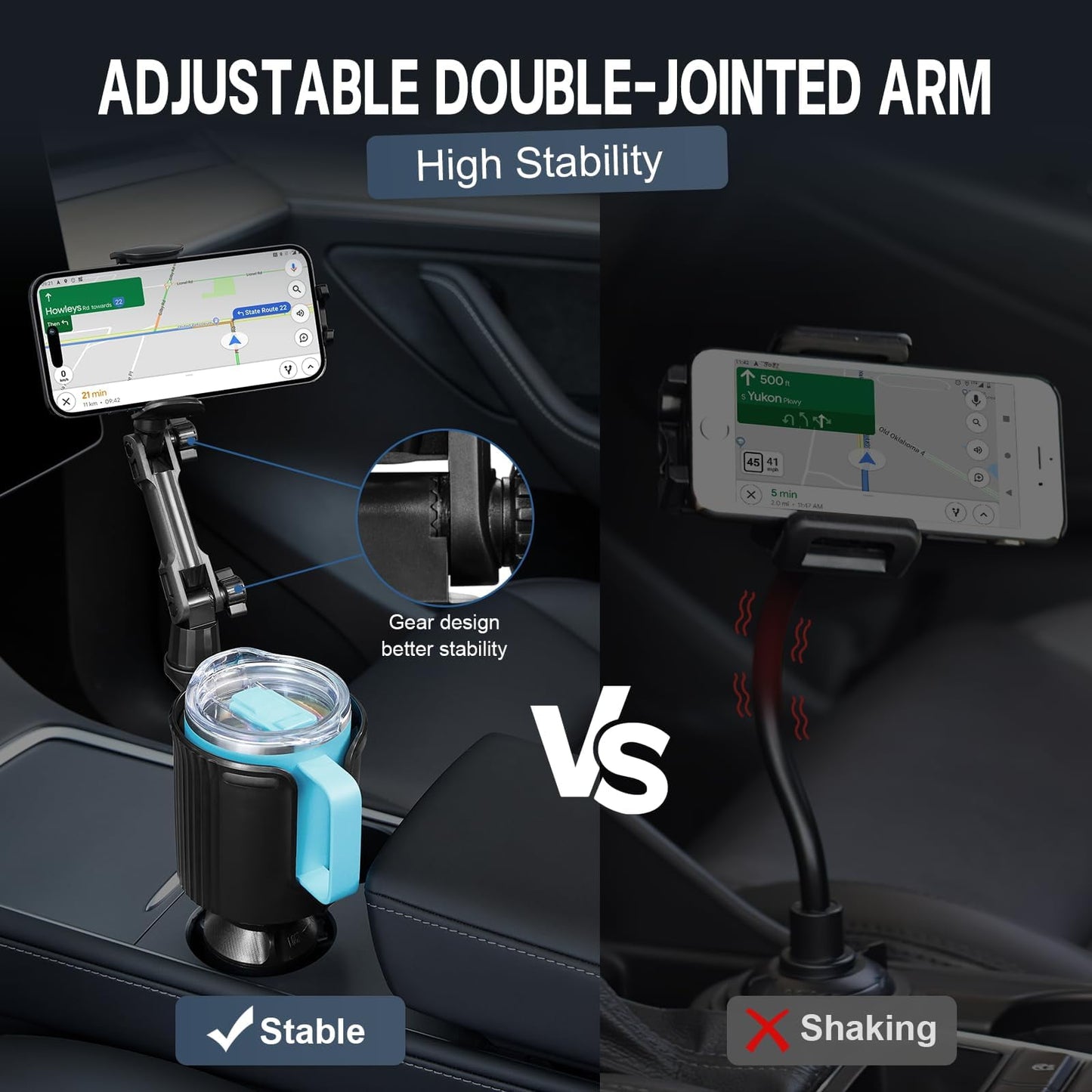 Molinedge Upgraded 2-in-1 Cup Holder Phone
