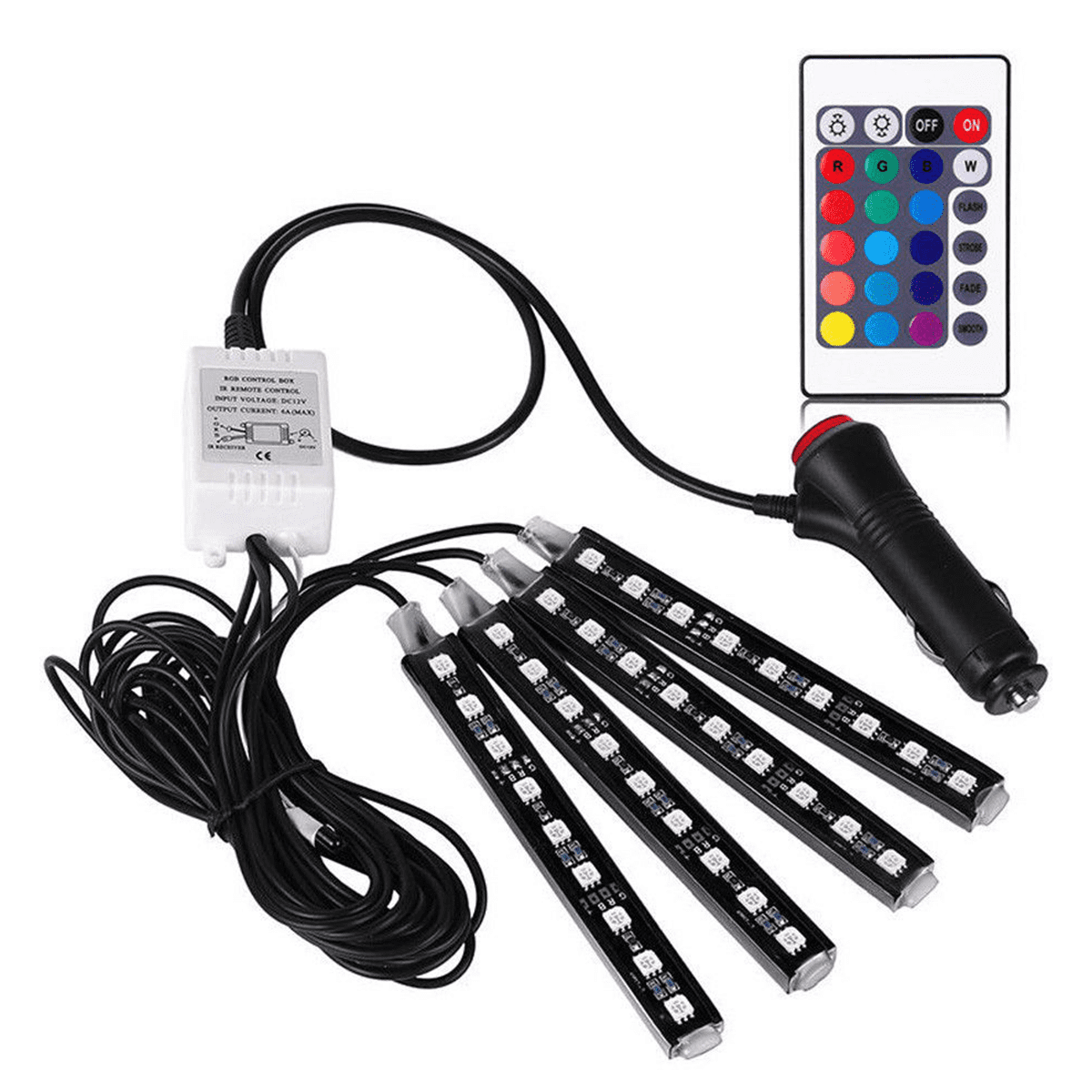 Molinedge RGB LED Car Interior Light Bars