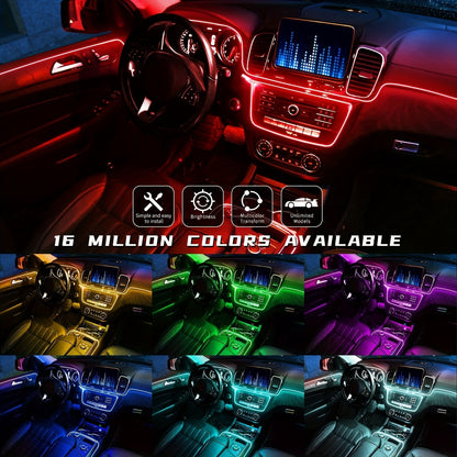 Molinedge RGB LED Car Interior Light Strip